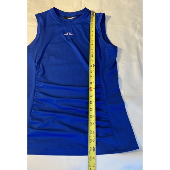 J. LINDEBERG Hanna Top Women Medium Surf Web Blue Sleeveless Tank Golf Active - Picture 10 of 10